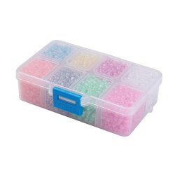 Seedbead-Mix,, 4 mm, gr&ouml;&szlig;e #6, Mischfarben mit Glanz, ca. 1900 Perlen, 1 Stk.