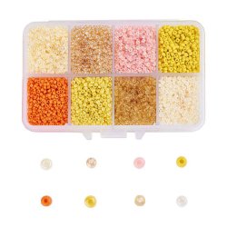 Seedbead-Mix, Gr&ouml;&szlig;e #12, gelb und orange, 2 mm, ca. 12500 Perlen, 1 Stk.