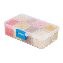 Seedbead-Mix, Gr&ouml;&szlig;e #12, gelb und orange, 2 mm, ca. 12500 Perlen, 1 Stk.