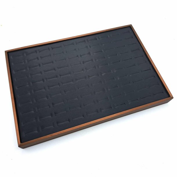 Display box, for finger rings, copper colored, space for 100 rings. 1 pc