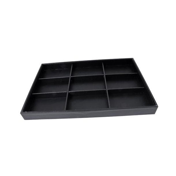 Display box, black with 9 compartments, 1pc.