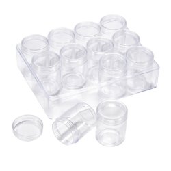 Aufbewahrungsbox f&uuml;r Kleinperlen, extra hoches Modell, 12 F&auml;chern, 16x12x5,5 cm, 1 Stk