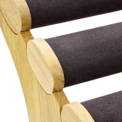 Armbandst&auml;nder mit 3 Reihen, schwarzes Kunstwildleder und Holz, 29,5x21x20 cm, 1 Stck