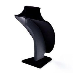 Jewelry display bust, black velvet, 25x18x15 cm, 1 piece. 