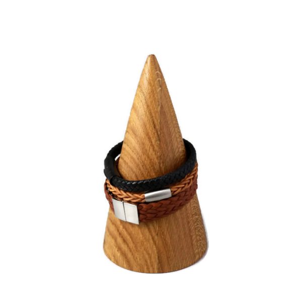 Display cone, Danish oak, for bracelets, 150x80mm, 1pc