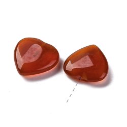 Achat, angebohrtes Herz, rtlichbraun, 12x12x3,5 mm, 2 Stck