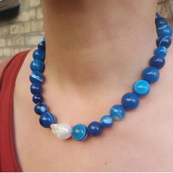 Swasserperle, Tropfen, gro, naturwei, A-grade, ca. 22x14 mm, 2 Stk