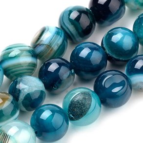 Striped agate beads, banded agate 6mm 8mm 10mm 12mm round multicolor agate,  colorful natural gemstone beads, loose gem stone beads, AGA22X0