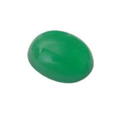 Gr&uuml;ner Achat, Cabochon, Oval, 12x10 mm, 1 Stk