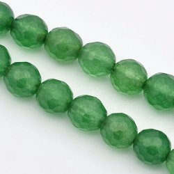 Aventurin Perle, facettiert, grn, 4 mm, 20 Stk.