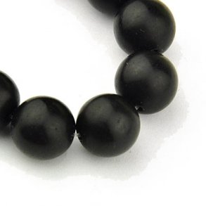 Variations taille ronde Matt Blackstone Loose Beads Jewelry marquage Supply