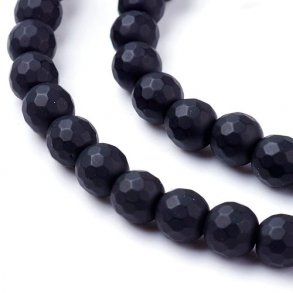 Variations taille ronde Matt Blackstone Loose Beads Jewelry marquage Supply