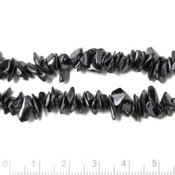 Hematit, ganzer Strang, nuggets, unebene Perle, metallisch grau, ca. 5x10x3 mm, ca. 150 Stk