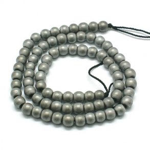 Hematite, entire strand, frosted gray, round, 10 mm, 40pcs