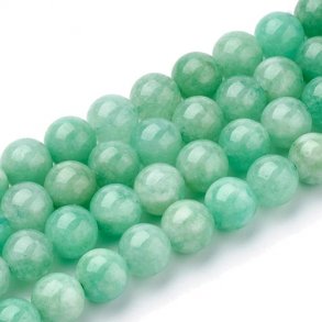 Burma-Jade, runde Perle, hellgrn, rund, 4-4,5 mm, ca. 20 Stk.