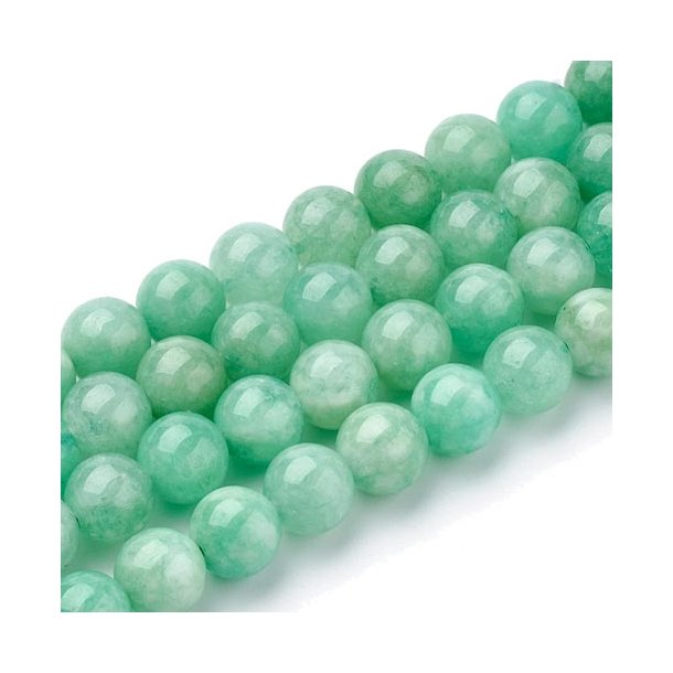 Burma-Jade, runde Perle, hellgrn, rund, 4-4,5 mm, ca. 20 Stk.