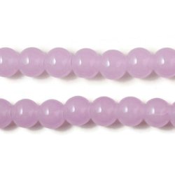 Jade-Perle, imitat, ganzer Strang, helles violett, rund, 12 mm, 33 Stk.