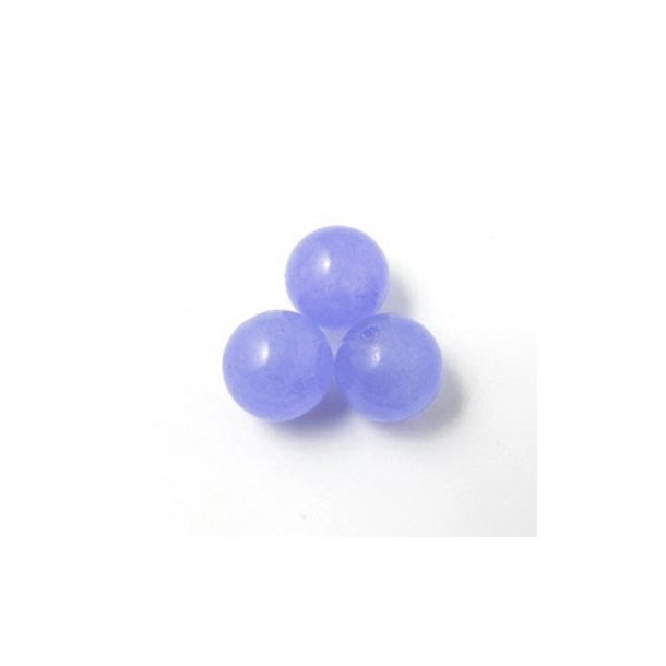 Jade bead, purple, round, diameter 10mm, 6pcs.