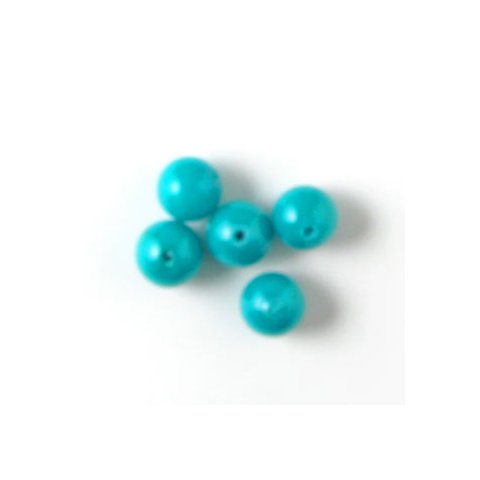 Candy jade, turquoise-green, 10mm, 6pcs.