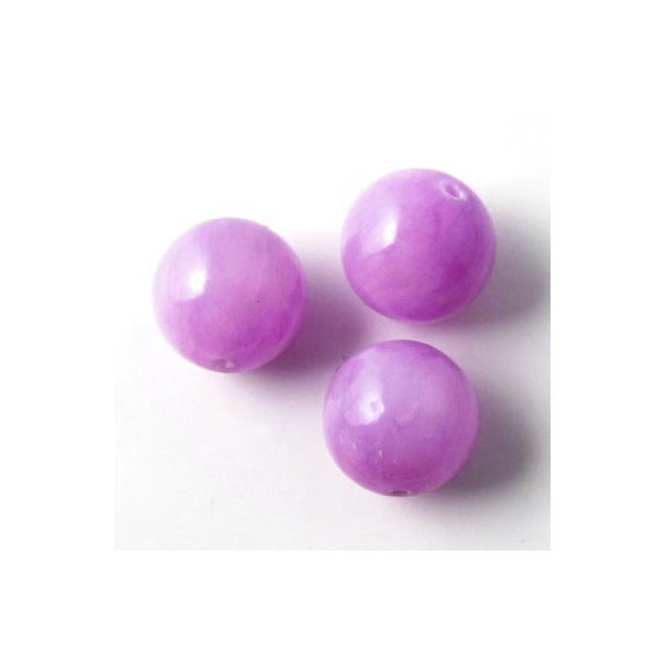 Candy jade, violet, 14mm, 6pcs.