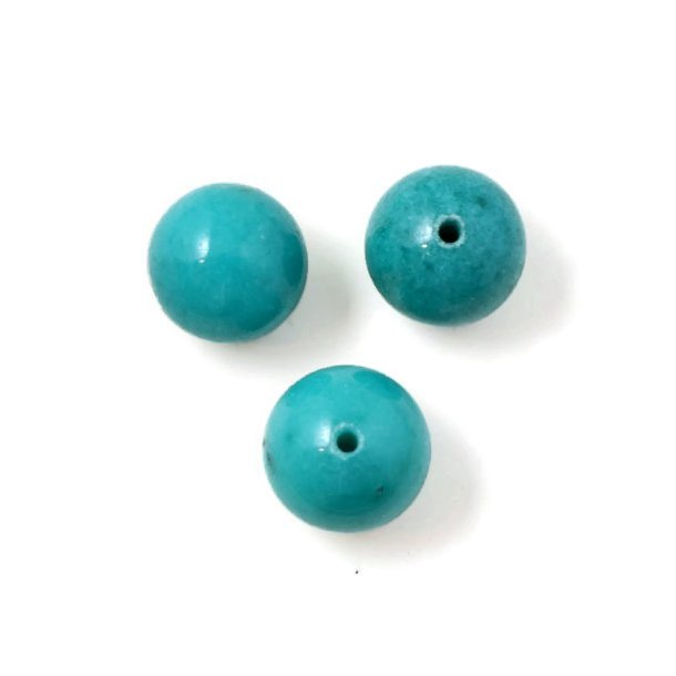 Candy-Jade, t&uuml;rkis-gr&uuml;n, 12 mm, 6 Stk.