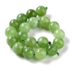 Candy Jade, ganzer Strang, rund, lindgrn mit Struktur, 10 mm, ca. 38 Stk