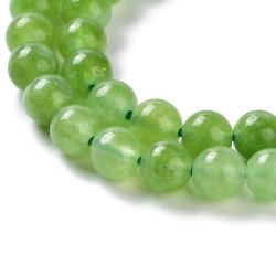 Candy-jade, rund, limegr�n, diameter 6 mm, 10 stk.