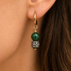 Candy-Jade, ganzer Strang, rund, waldgr�n mit Struktur, 10 mm, 38 Stck