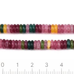jade bead, full strand, mix colours, heishi roundel, 6x2 mm, appx. 200 pcs.