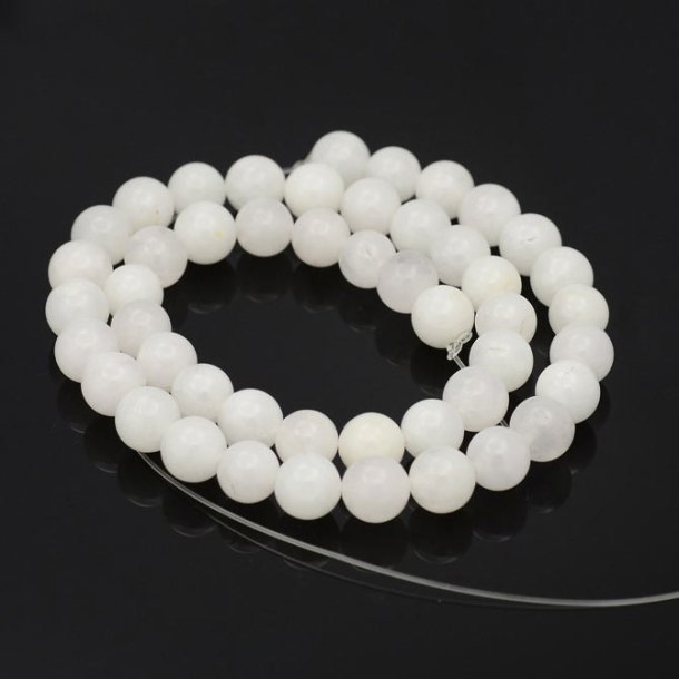 Jade-Perle, ganzer Strang, unklar wei, rund, 12 mm, ca. 30 Stk.