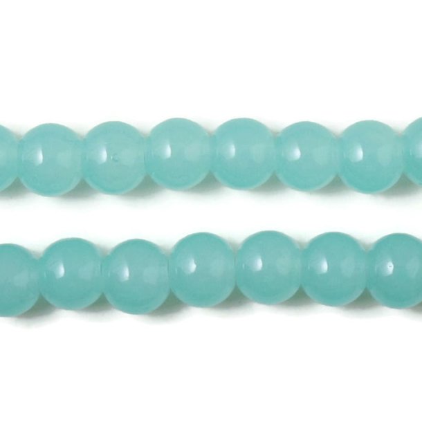 Jade bead, imitation, turquoise, round, 12mm, 6pcs.