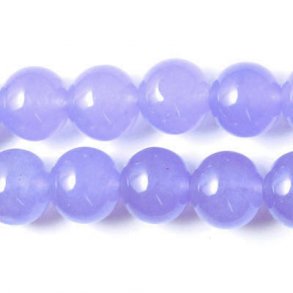 Jade-Perle, ganzer Strang, lila, rund, 6 mm, 65 Stk