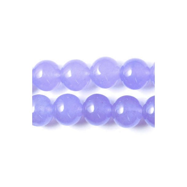 Jade bead, whole strand, purple, round, diameter 10mm, 39pcs