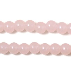 Jade-Perle, imitat, hellrosa, rund, 12 mm, 6 Stk