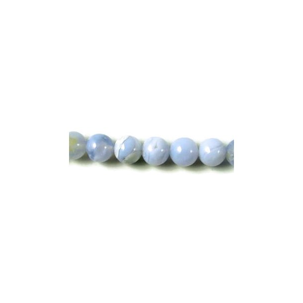 Blue chalcedony, complete strand, light blue, round, 4mm, 95pcs