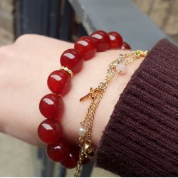 Spacer bead, gold-plated silver, rondel with nine CZ stones, 6x1.7 mm, 2 pcs