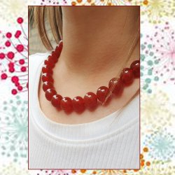 Carnelian, round bead, red brownish, 12mm, A-grade, 6pcs.