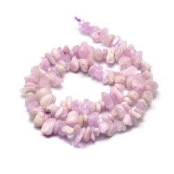 Kunzit, ganzer Strang, hellviolett, Nugget, ca. 10x6x4 mm, ca. 110 Stck