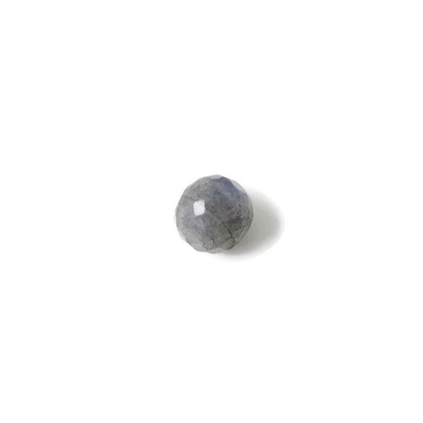 Labradorite, closely faceted, 6mm, 1pc.