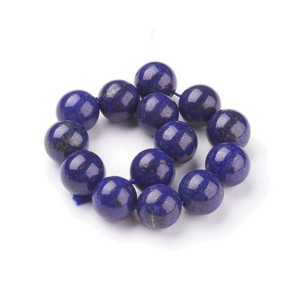 Lapis lazuli, half strand of beads, round, 14mm, 14pcs.