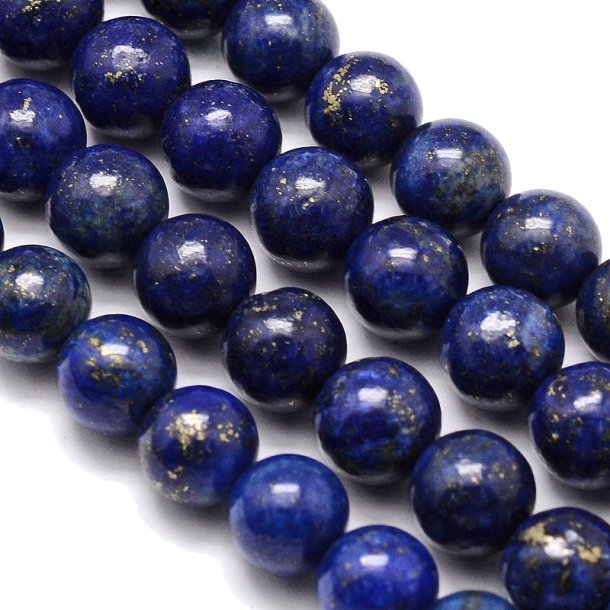Lapis-Lazuli, tief-blau mit Sprenkeln, rund, Diameter 8 mm, 6 Stk.