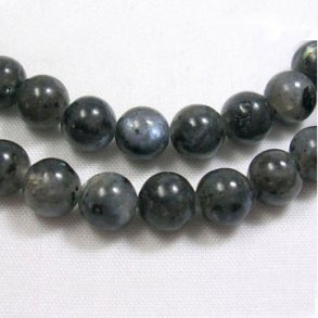 Ganze Reihe Larvikit, runden Perle, 12 mm.33 Stk.