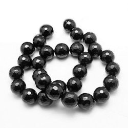 Onyx Perle, ganzer Strang, facettierte perlen, 16 mm, 25 Stk.