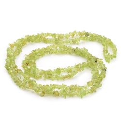 Peridot, natur, hel streng, chipperler, olivengr�n, 3 mm, ca. 80 cm