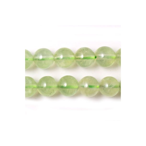 Prehnite, whole strand, light green, round bead, 6mm, 65pcs.