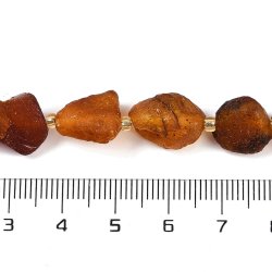 Bernstein, Perle, braun, unpolierte Splitter, ca. 10-12x10x8 mm, ca. 30 Stk