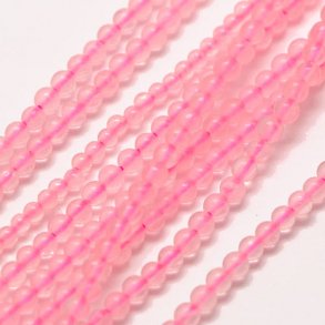 Rose quartz, entire strand of beads, small round bead, 2mm, 180pcs