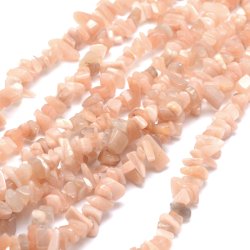 Sonnenstein, Strang, kleine Nuggets, ca. 5x8x2 mm, ca. 300 Stk