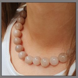 Sonnenstein Perle, rot-braun, changierend, rund, 14 mm, 4 Stk