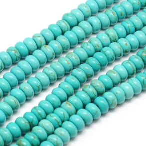 Natural Turquoise 12x10mm Oval Bead 8 Strand